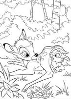 kolorowanki Bambi Disney malowanki do wydruku numer 17